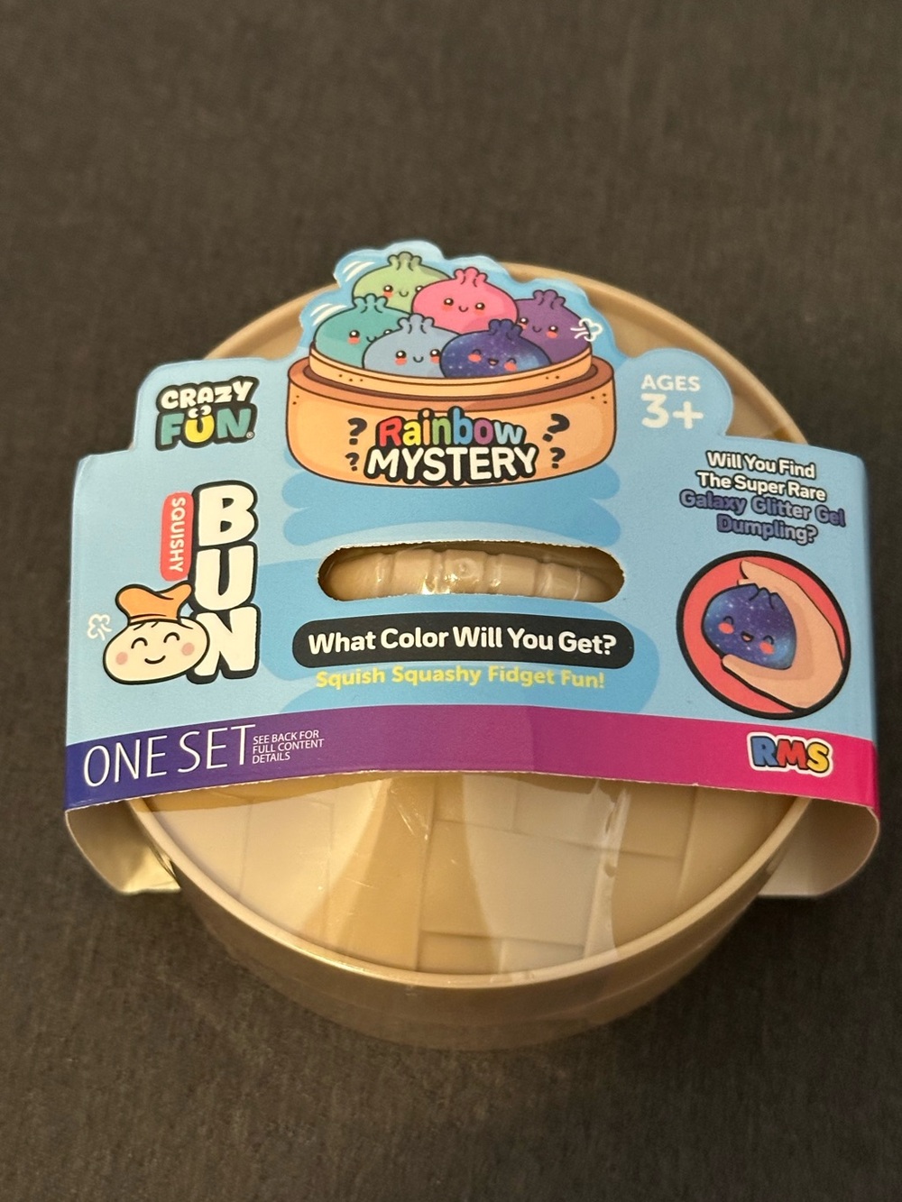 RMS Crazy Fun Mystery Dumpling Bao Bun Squishy – Galaxy NWT